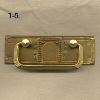 Jugendstil Art Deco Griffbeschläge altverzinnt Möbelbeschläge Beschläge antike